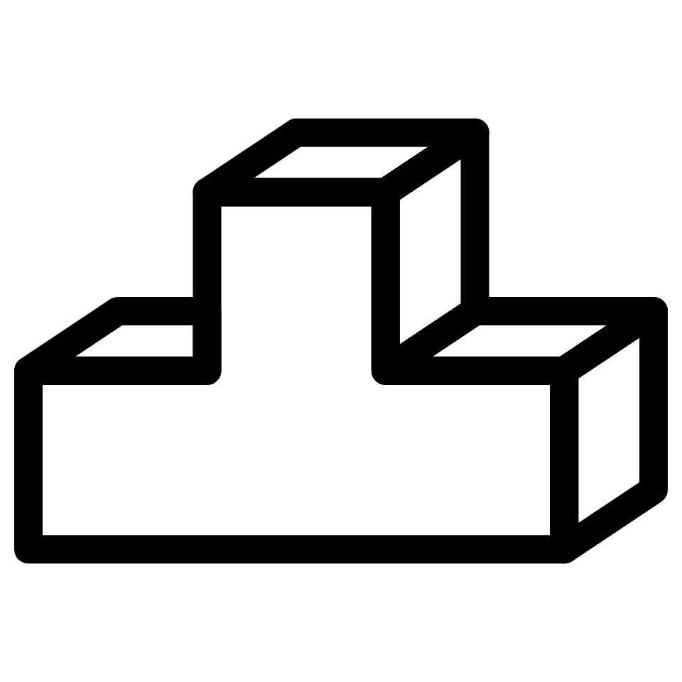 Block T Cross Element from Retro Shapes Set