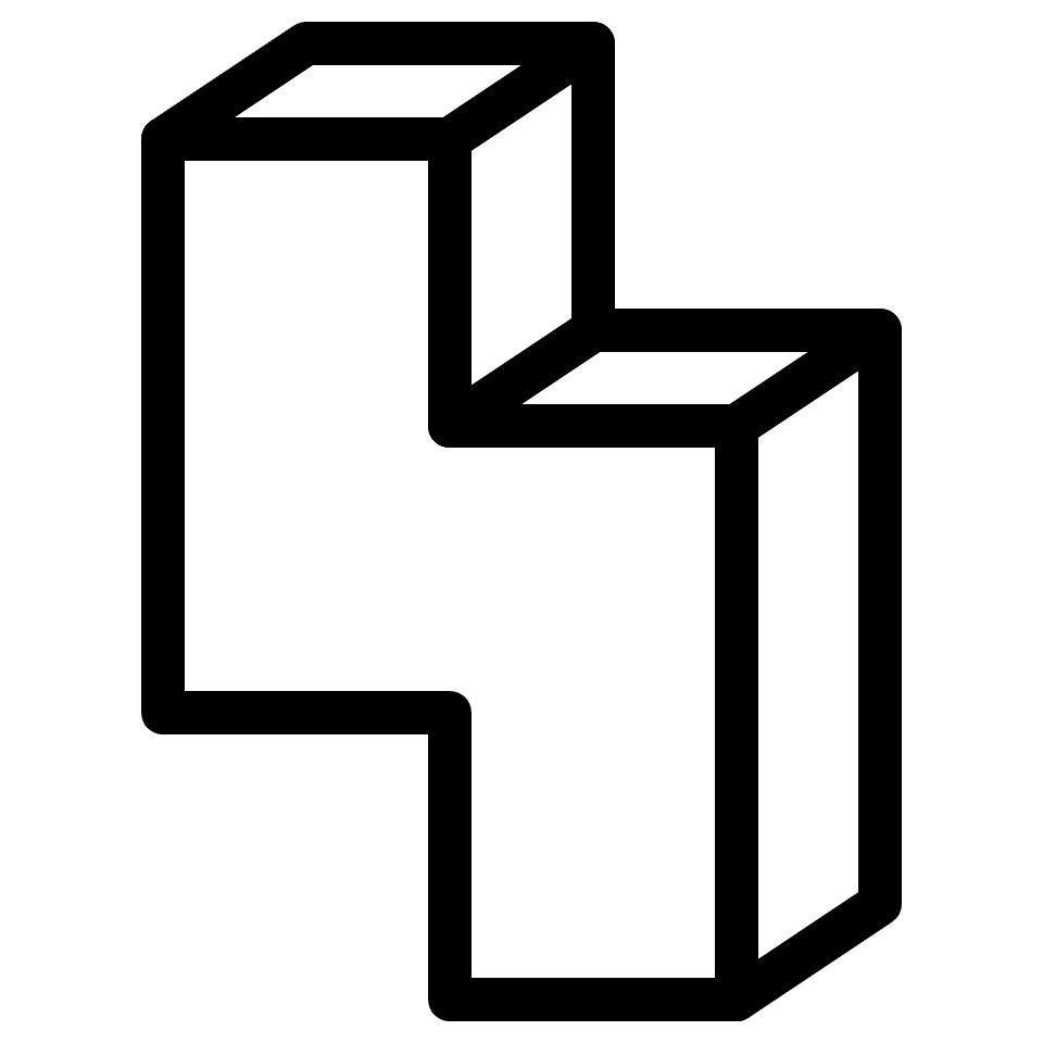 Block Zigzag Vertical Left Element from Retro Shapes Set