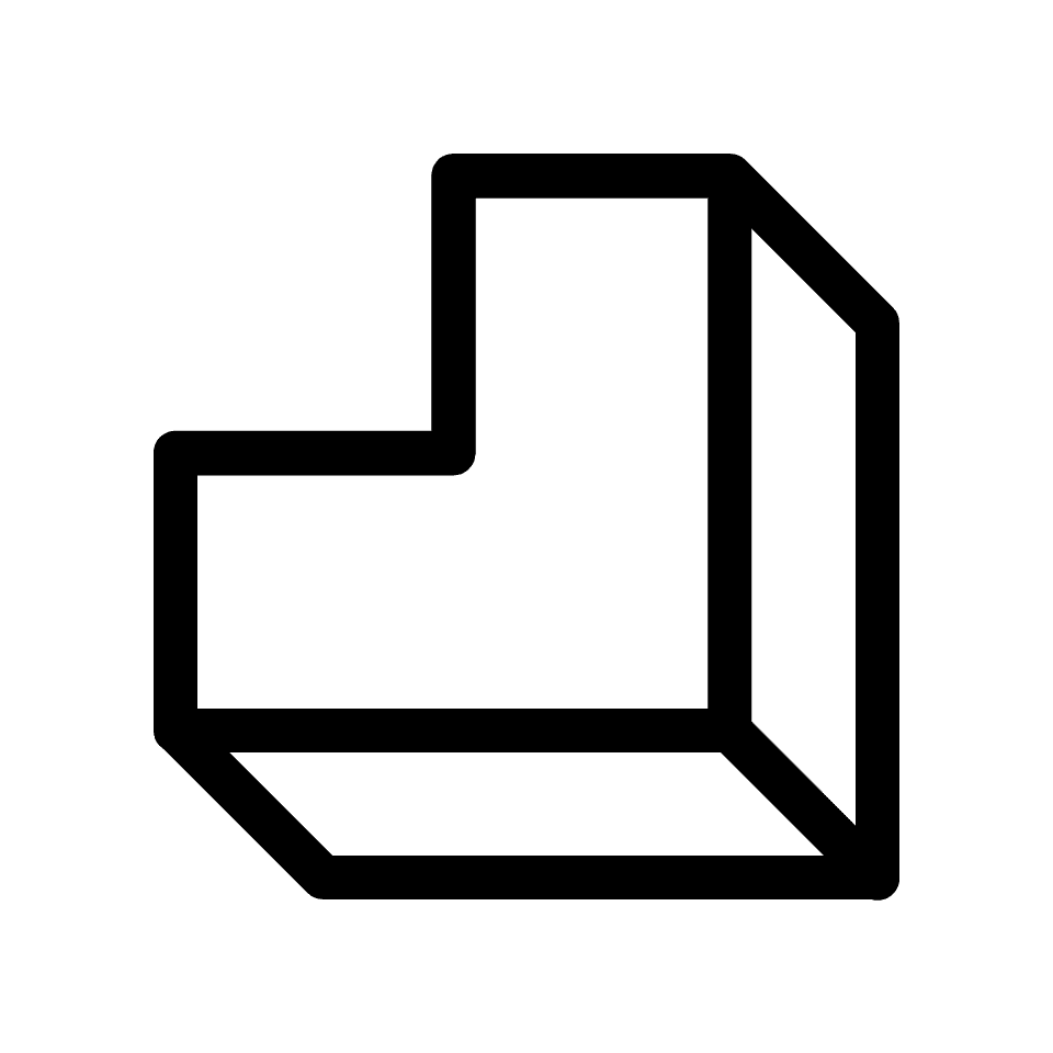 L Shape Element from Retro Shapes Set