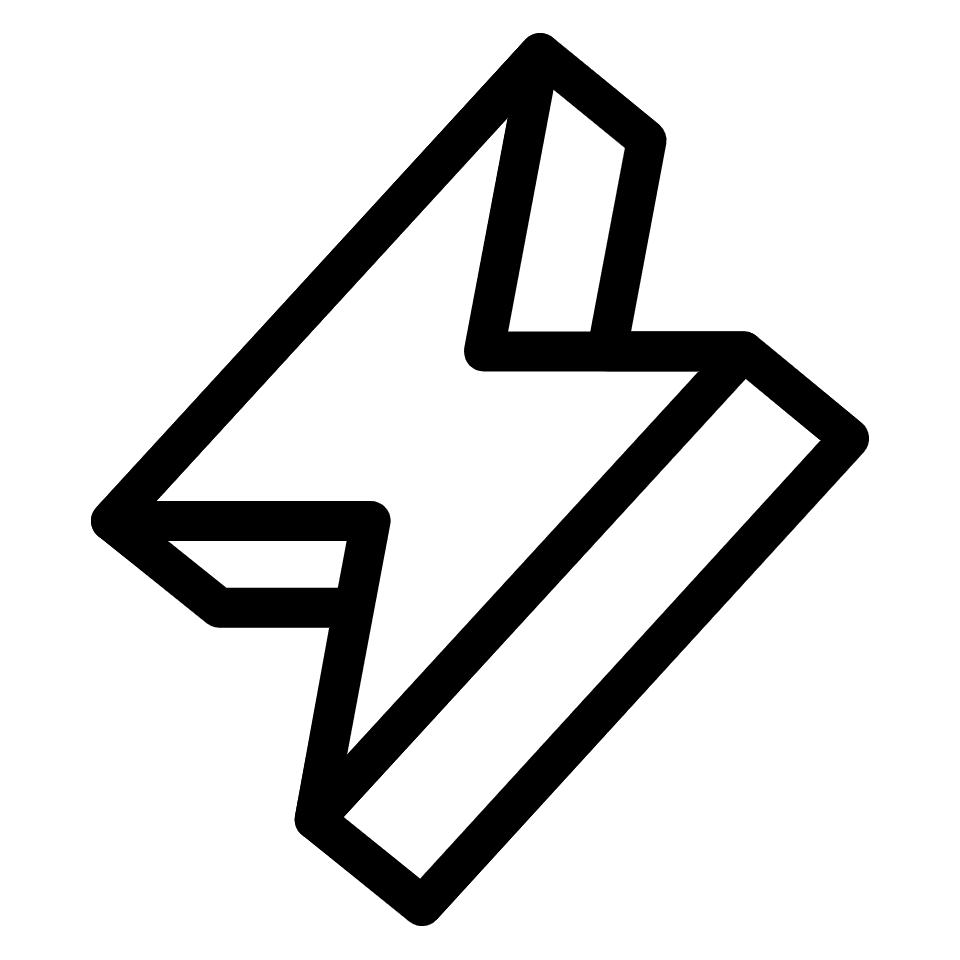 Lightning Bolt Element from Retro Shapes Set