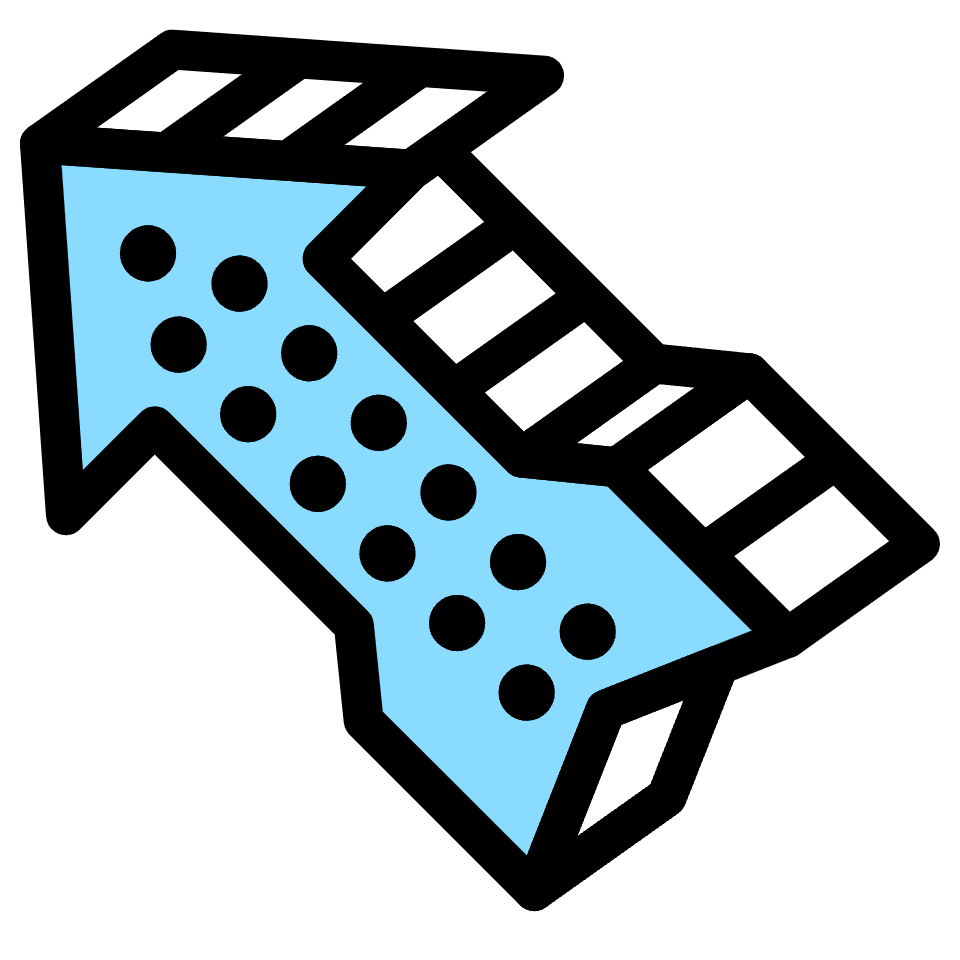 Arrow Element from Retro Shapes Set