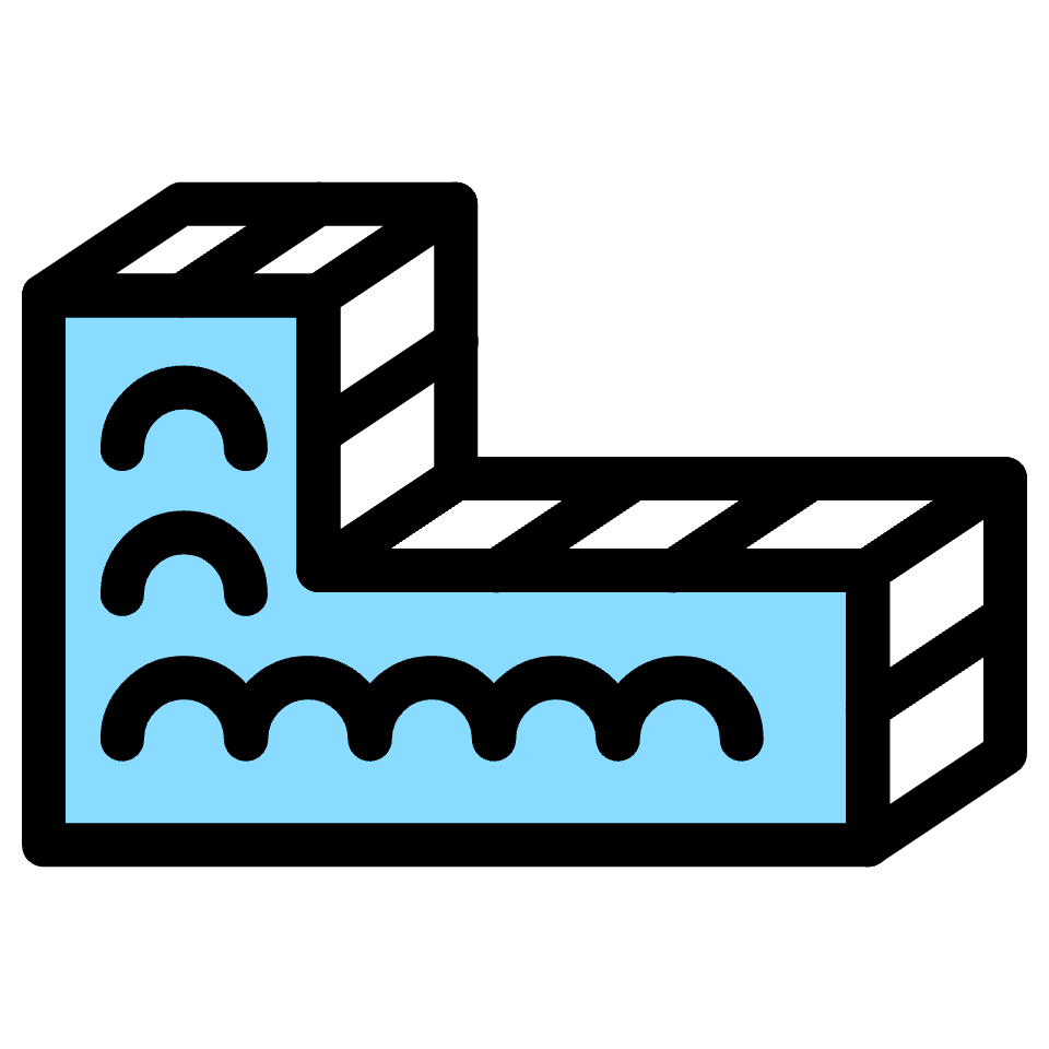Block L Left Element from Retro Shapes Set