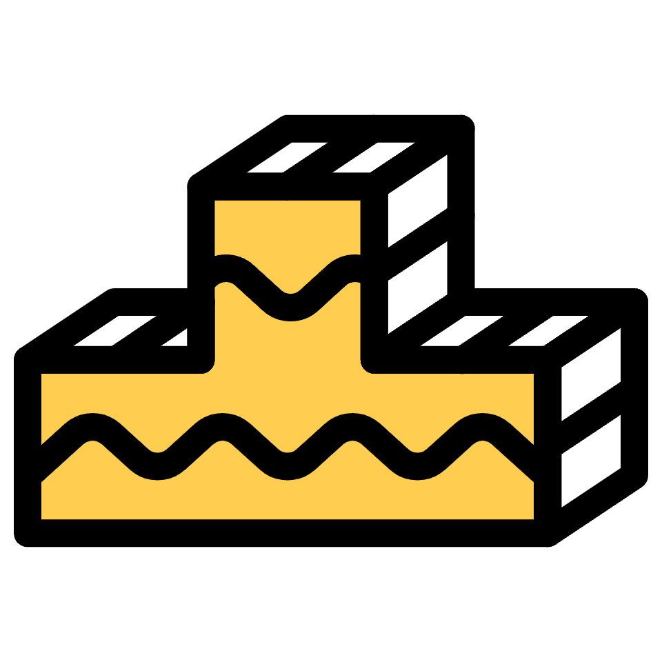 Block T Cross Element from Retro Shapes Set