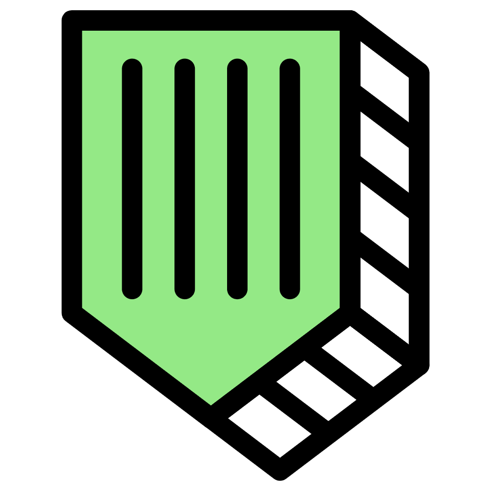 Bookmark Element from Retro Shapes Set