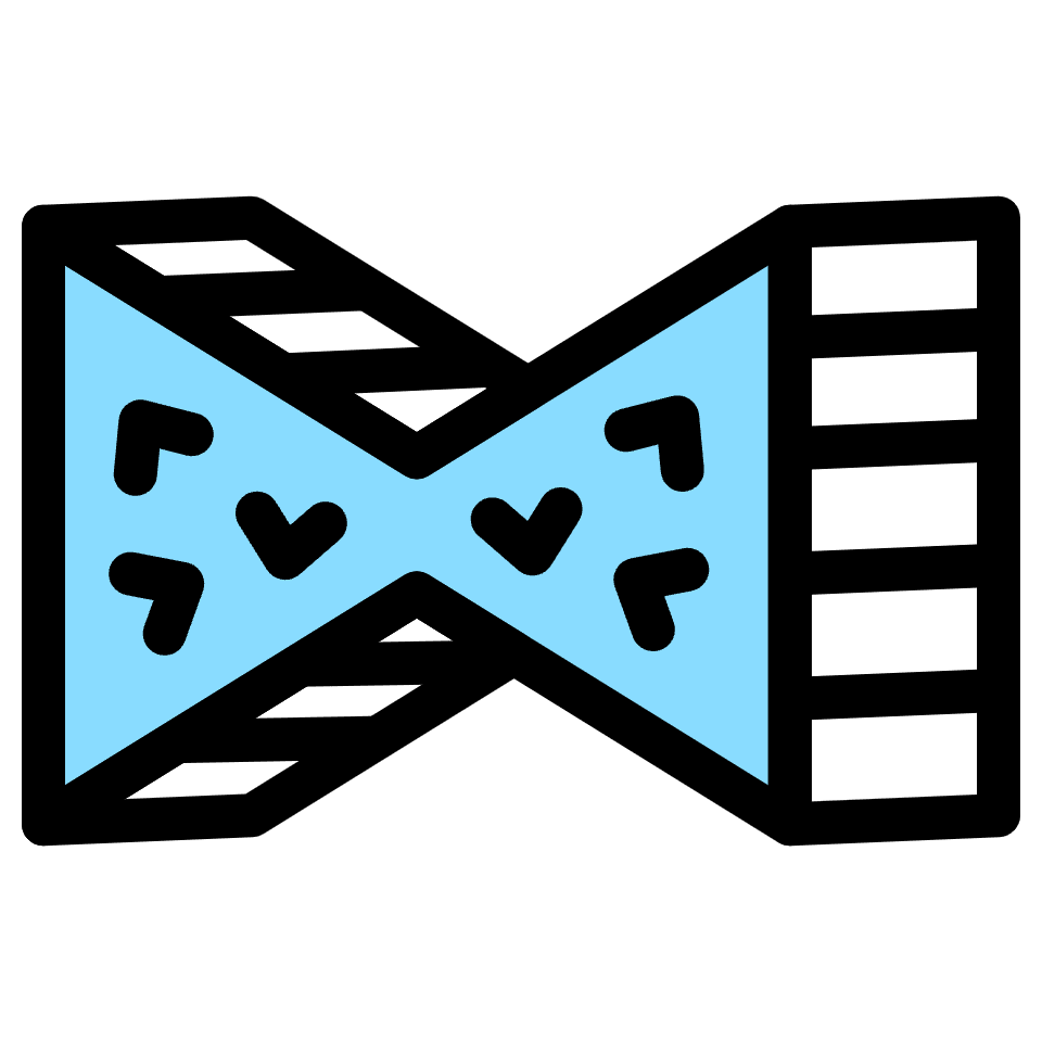 Bow Element from Retro Shapes Set