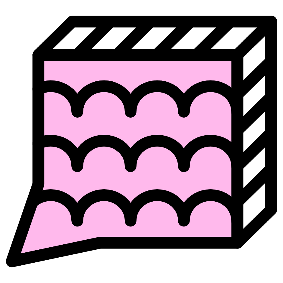 Bubble Square Element from Retro Shapes Set