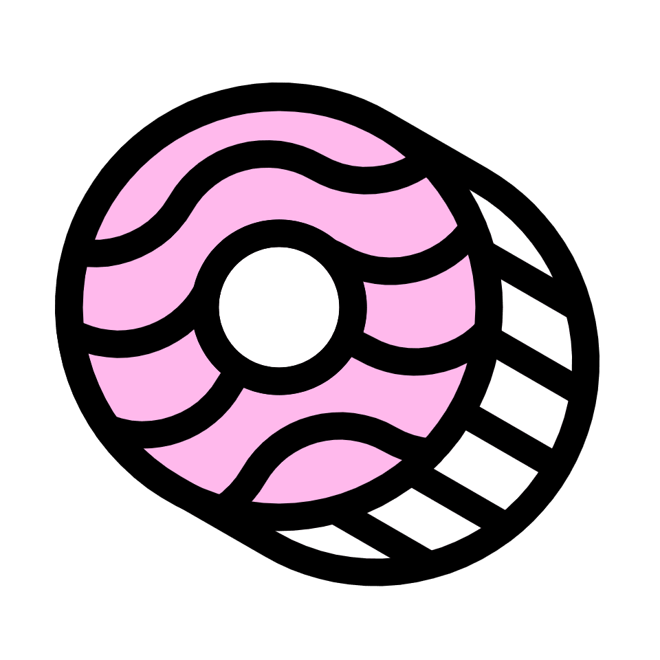 Circle Tube 2 Element from Retro Shapes Set