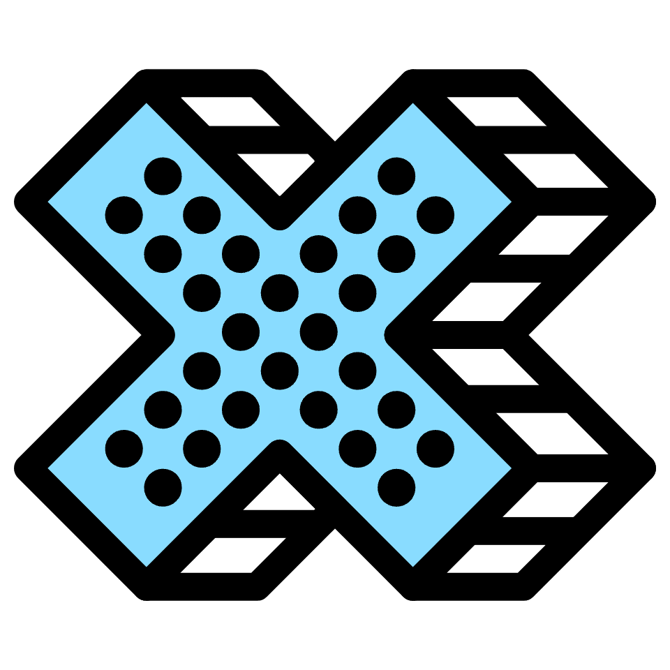 Cross False Element from Retro Shapes Set