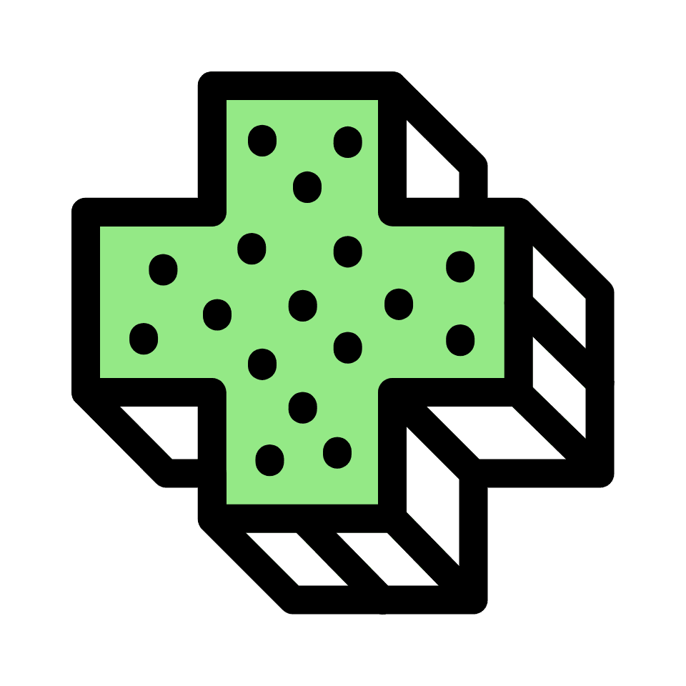 Cross Element from Retro Shapes Set