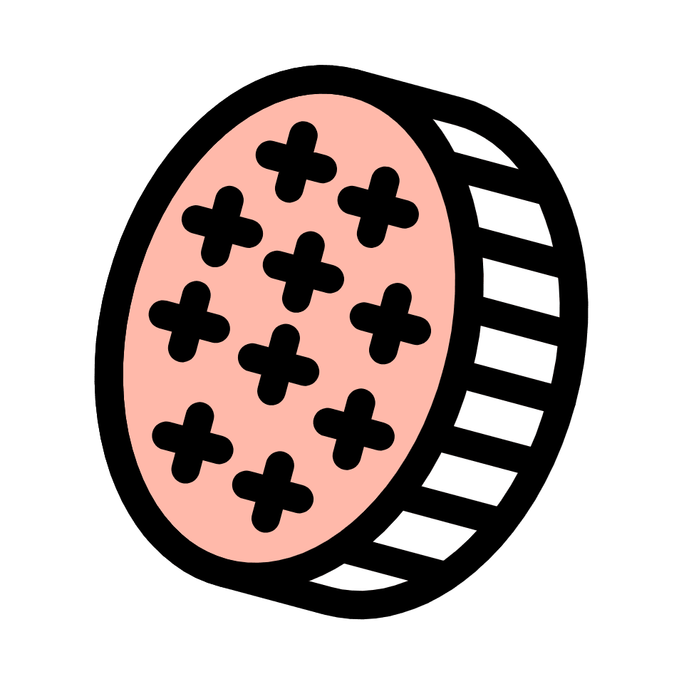 Ellipse Circle Element from Retro Shapes Set