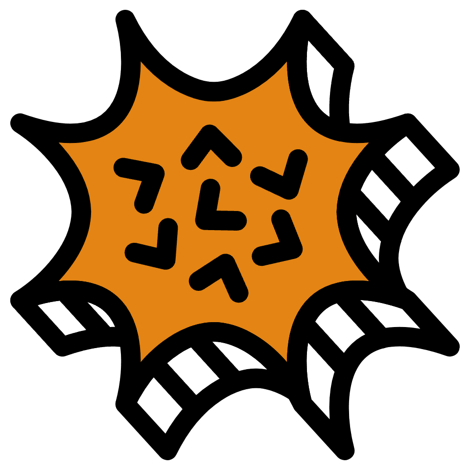 Explode Bang Element from Retro Shapes Set