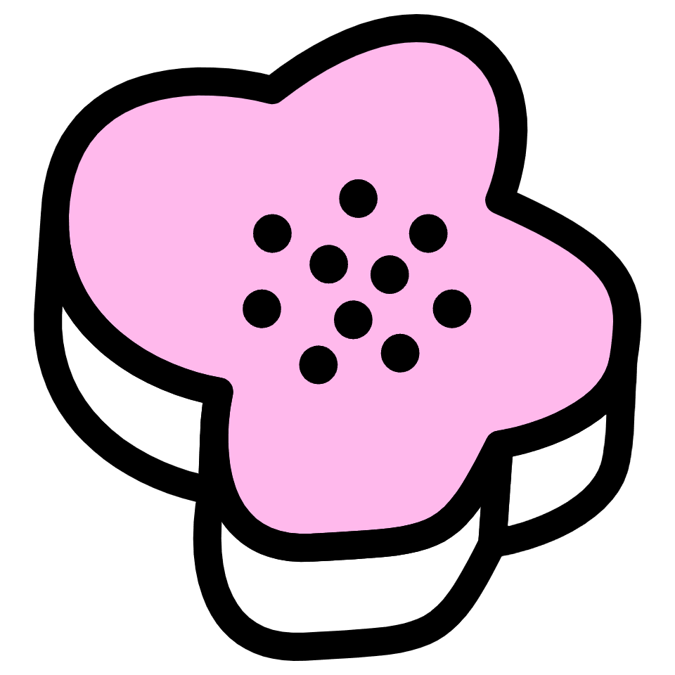 Flower Abstract Element from Retro Shapes Set
