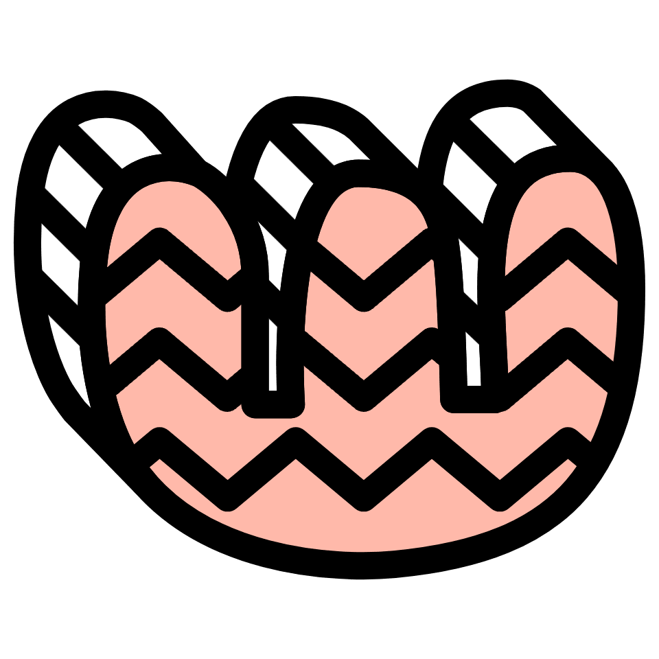 Flower Bloom Element from Retro Shapes Set