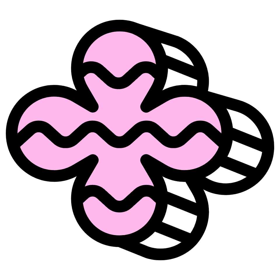 Flower Cute Element from Retro Shapes Set