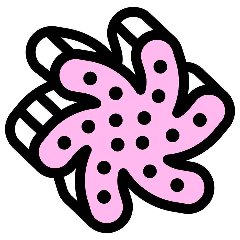 Flower Spiral Element from Retro Shapes Set