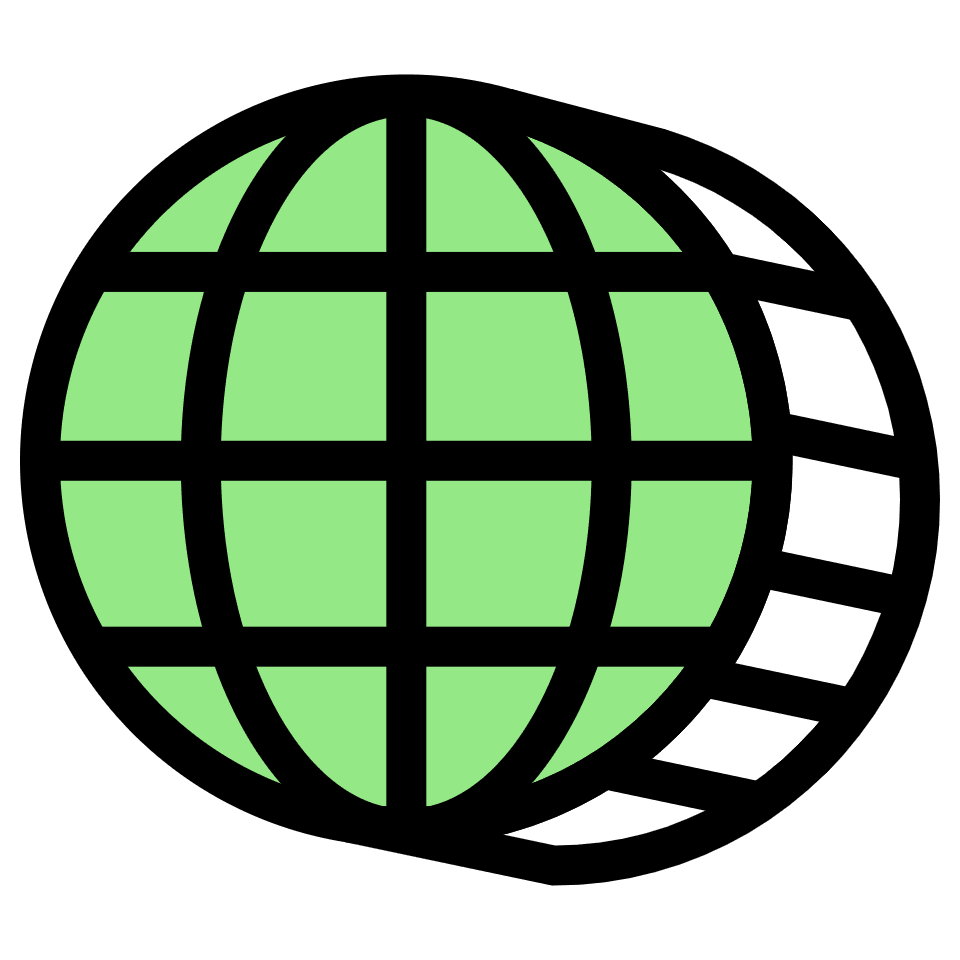 Globe World Element from Retro Shapes Set