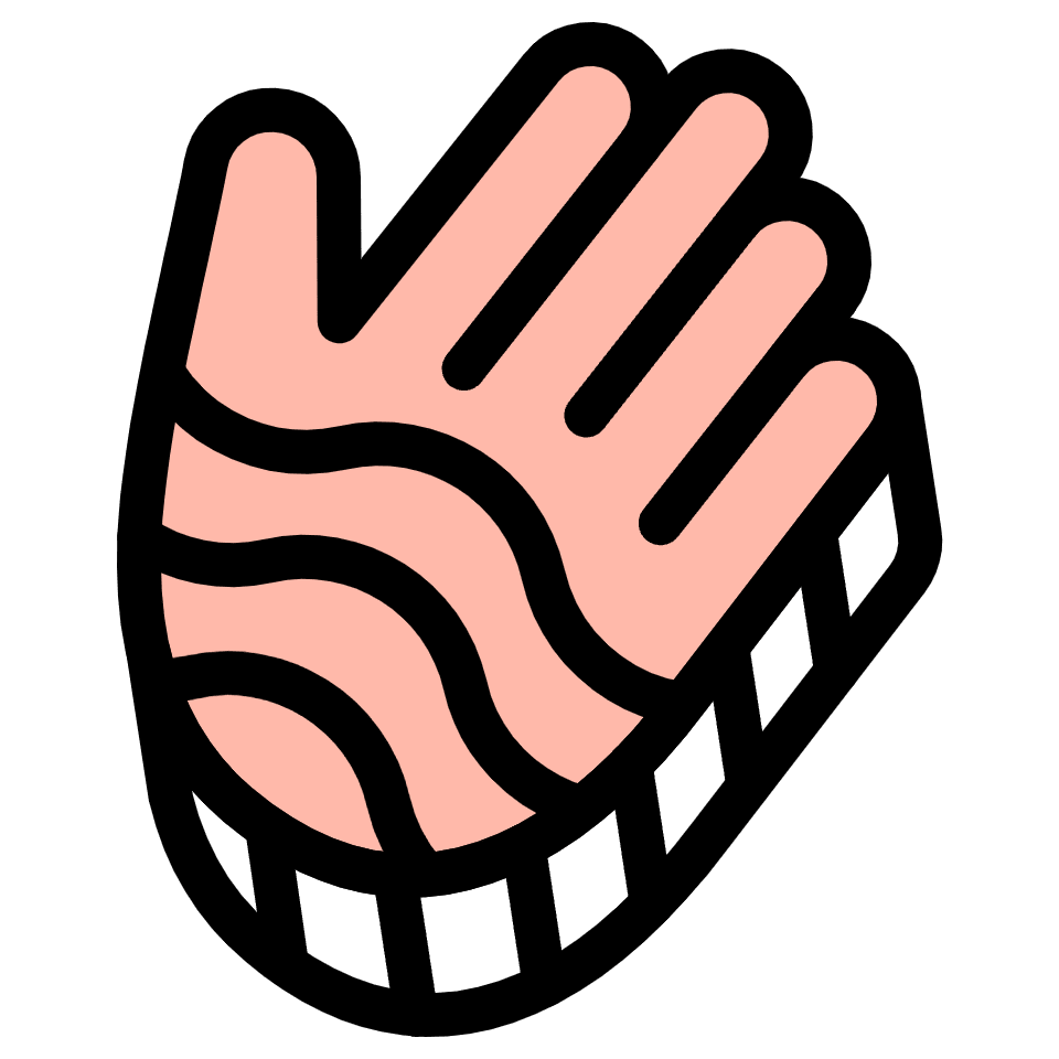 Hand Element from Retro Shapes Set