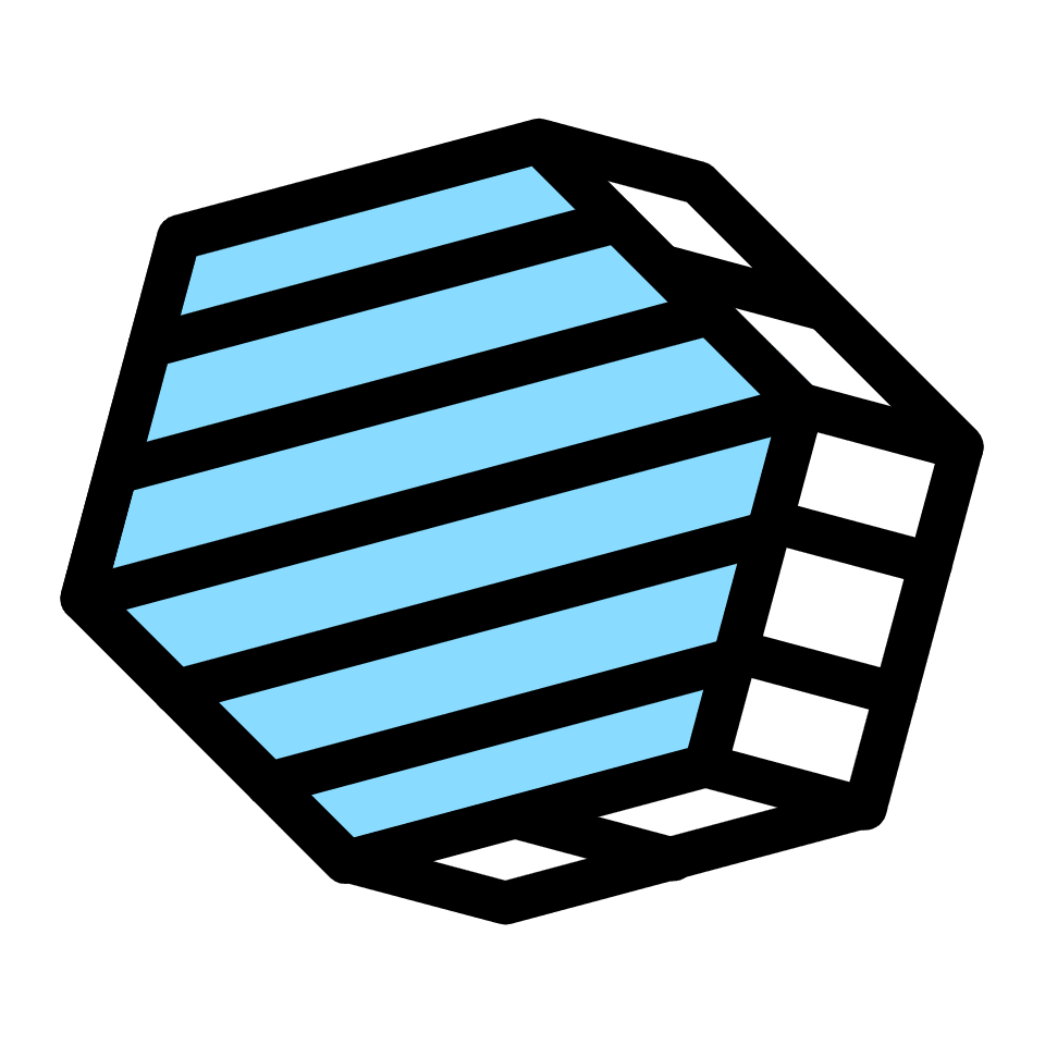 Hexagon Element from Retro Shapes Set