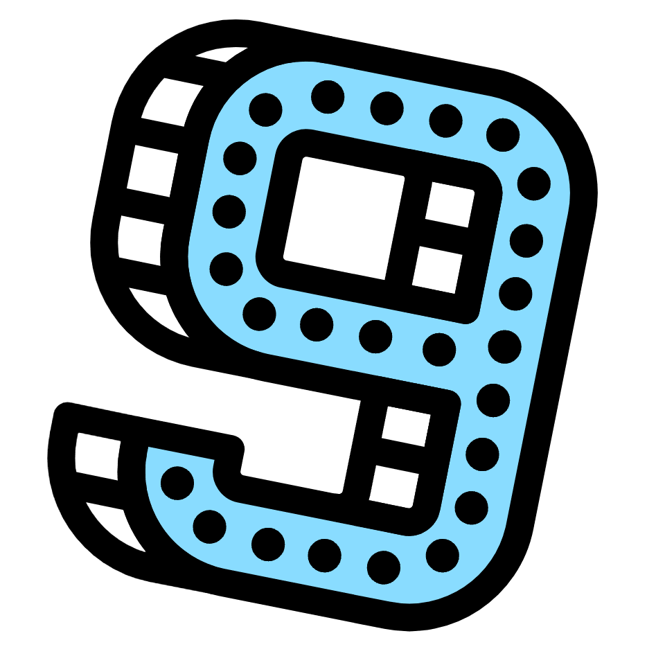Number 9 Nine Element from Retro Shapes Set