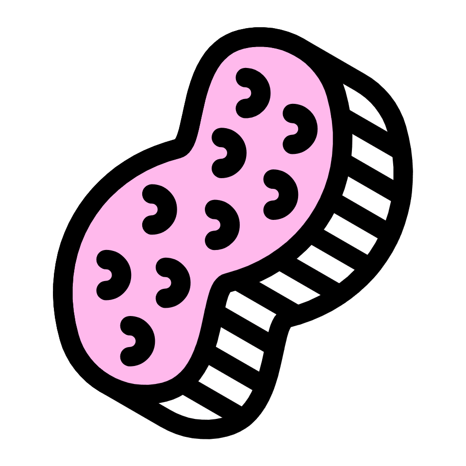 Peanut 1 Element from Retro Shapes Set
