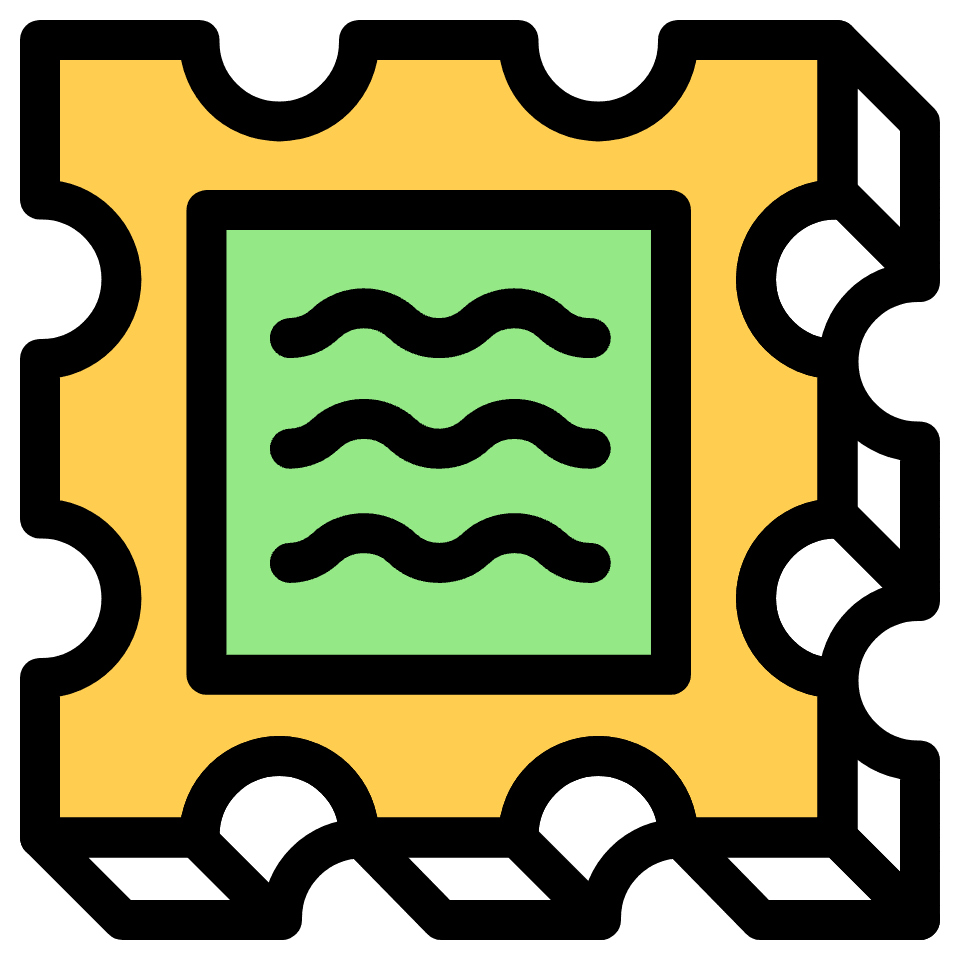 Stamp Frame Element from Retro Shapes Set
