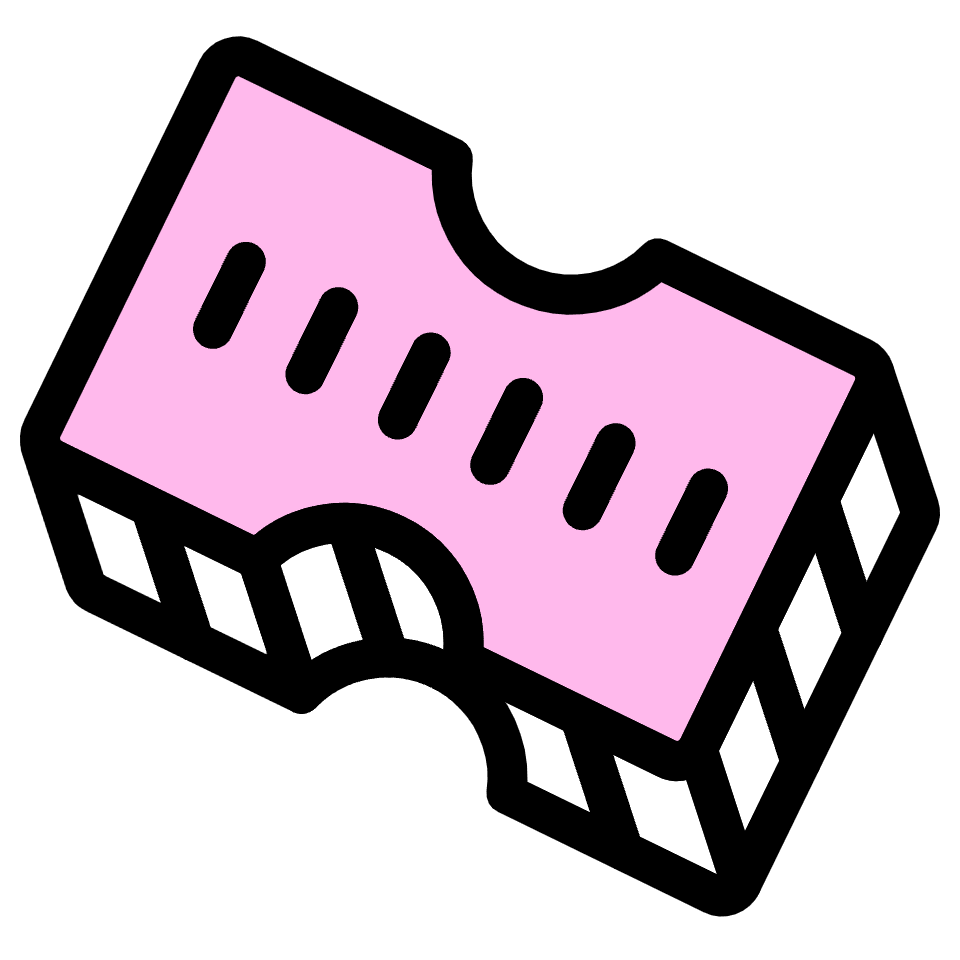 Ticket Element from Retro Shapes Set