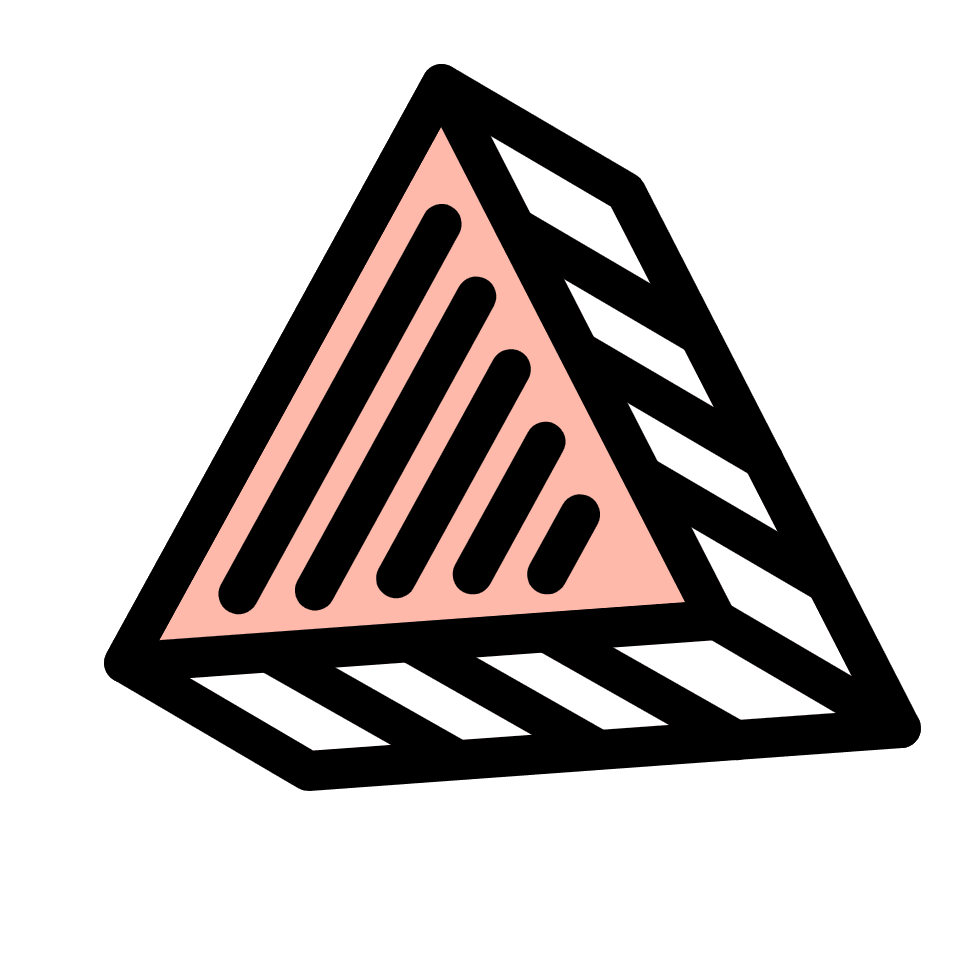 Triangle Prism Element from Retro Shapes Set